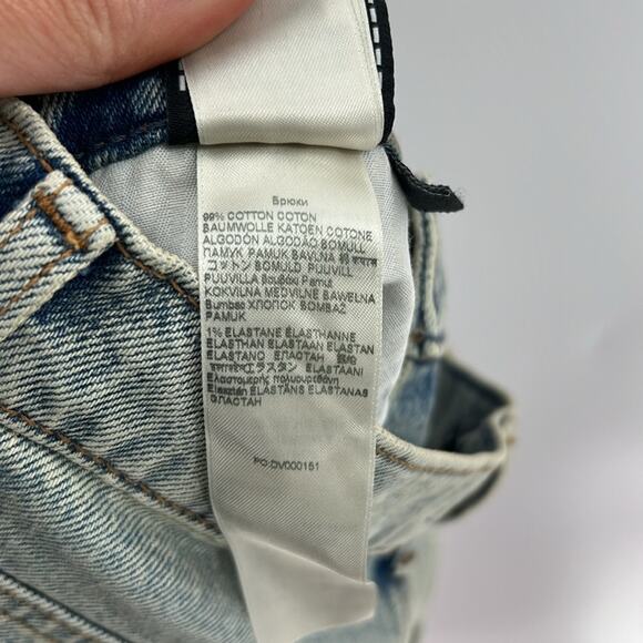 7 for all Mankind Women's Logan Stovepipe Jeans - Frost w/raw cut wide Cuff - 26 - Picture 7 of 9